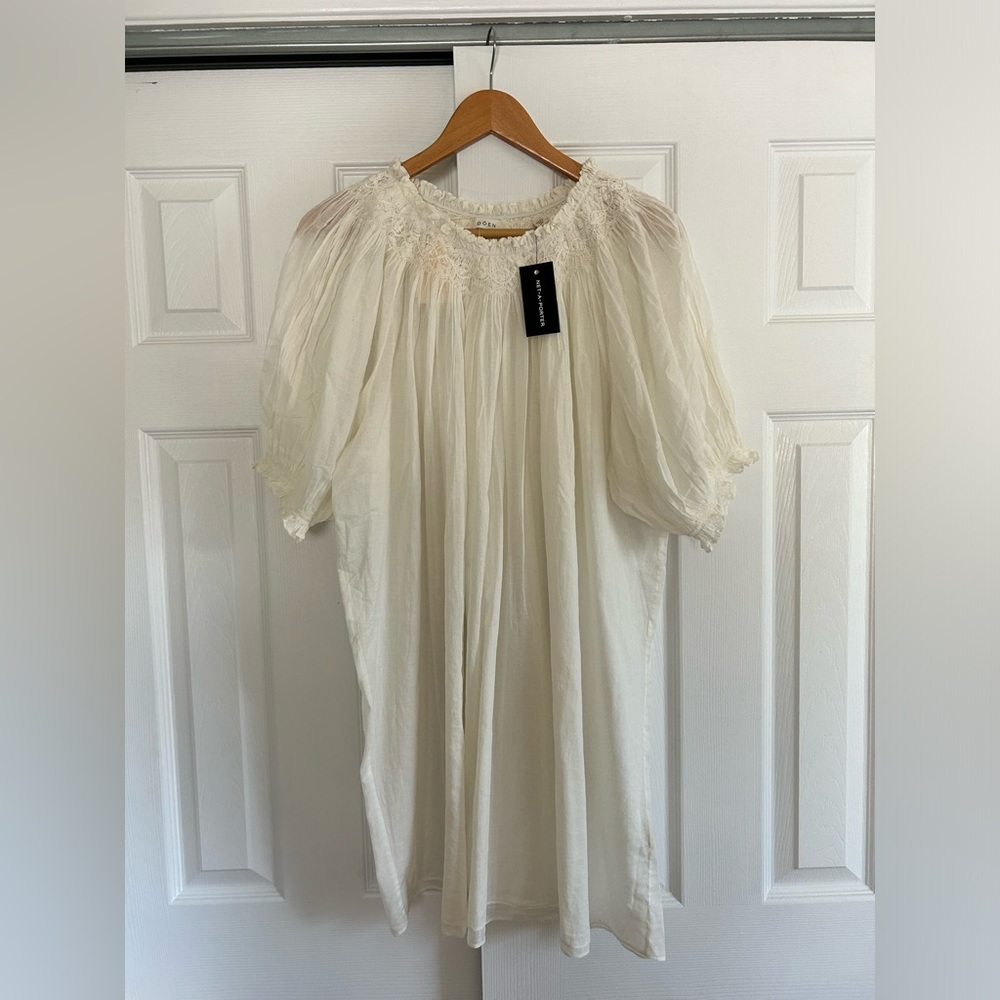 Doen Odessa Nightgown in Salt White Large NWT